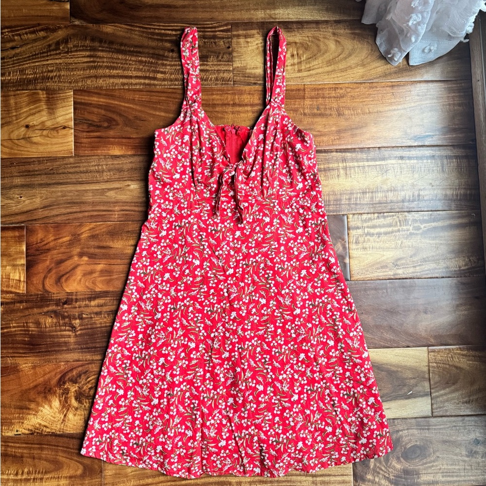 Red Floral Sundress